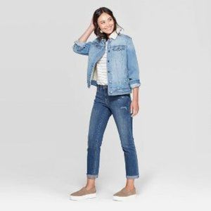 Denim with Sherpa Jacket - Light Wash
